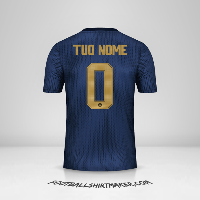 Maglia Manchester United Cup 2018/19 III -  tuo nome - 0