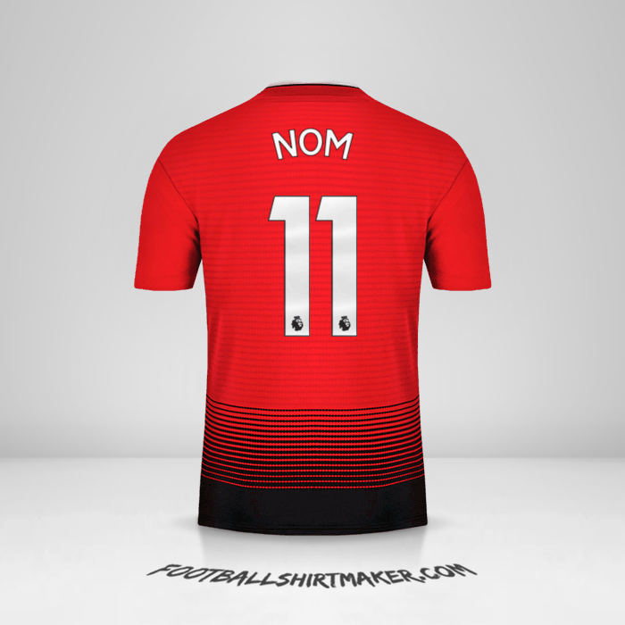 Maillot Manchester United 2018/19 -  nom - 11