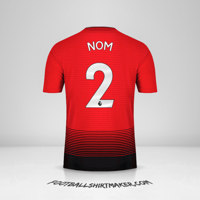 Maillot Manchester United 2018/19 -  nom - 2