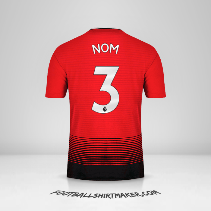 Maillot Manchester United 2018/19 -  nom - 3