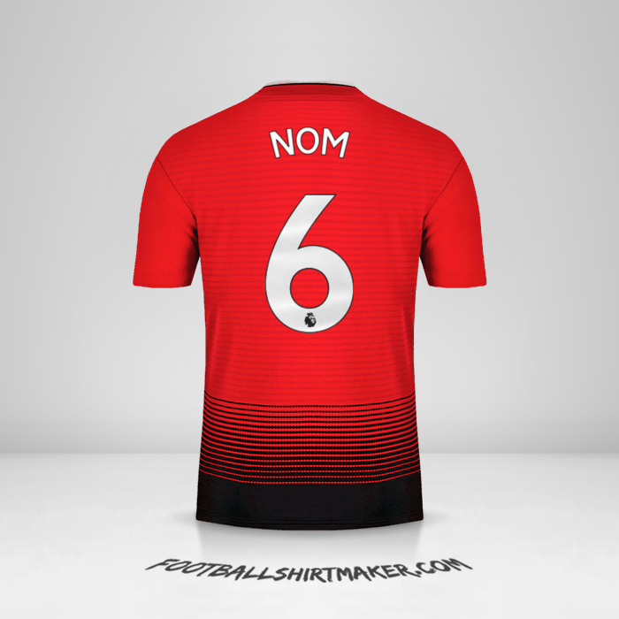 Maillot Manchester United 2018/19 -  nom - 6