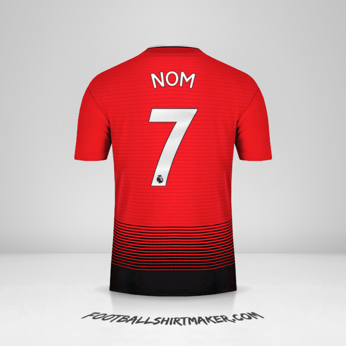 Maillot Manchester United 2018/19 -  nom - 7