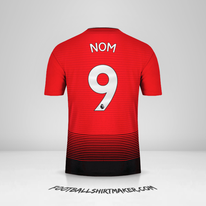 Maillot Manchester United 2018/19 -  nom - 9