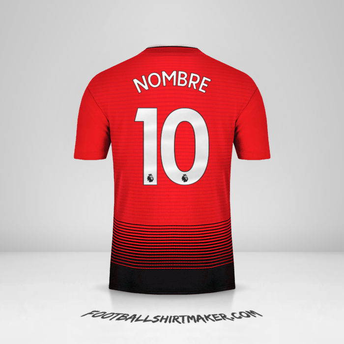 Camiseta Manchester United 2018/19 -  nombre - 10