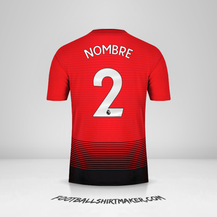 Jersey Manchester United 2018/19 -  nombre - 2