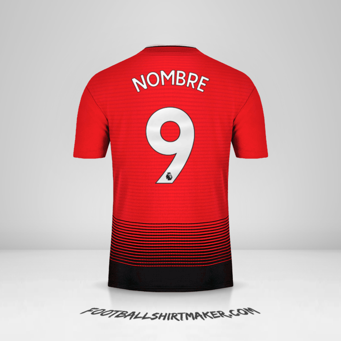 Camiseta Manchester United 2018/19 -  nombre - 9