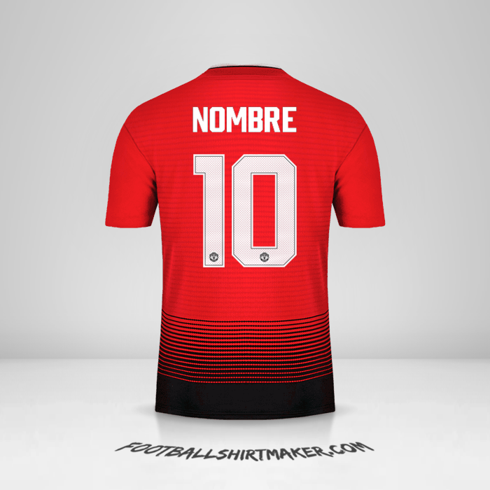 Jersey Manchester United Cup 2018/19 -  nombre - 10