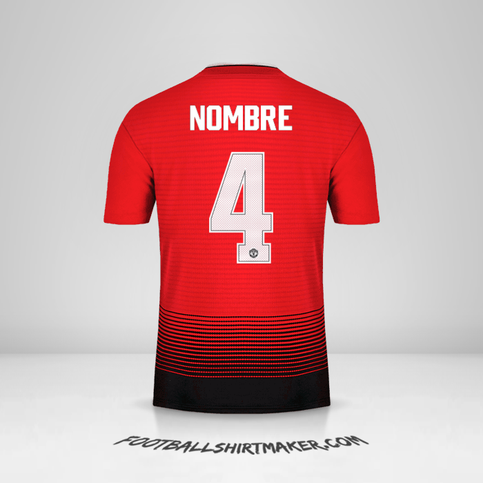 Jersey Manchester United Cup 2018/19 -  nombre - 4