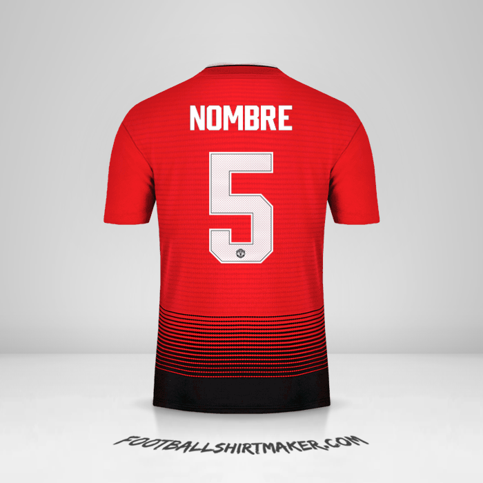 Jersey Manchester United Cup 2018/19 -  nombre - 5