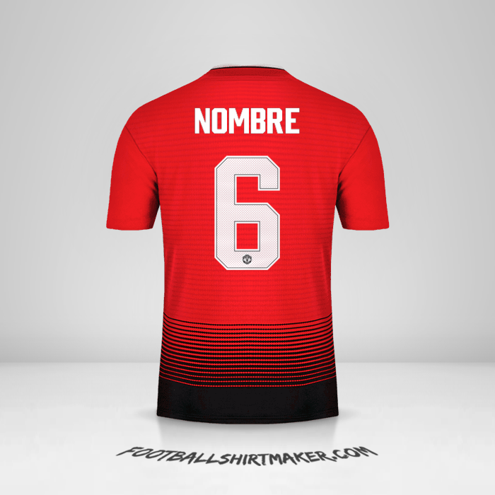 Camiseta Manchester United Cup 2018/19 -  nombre - 6