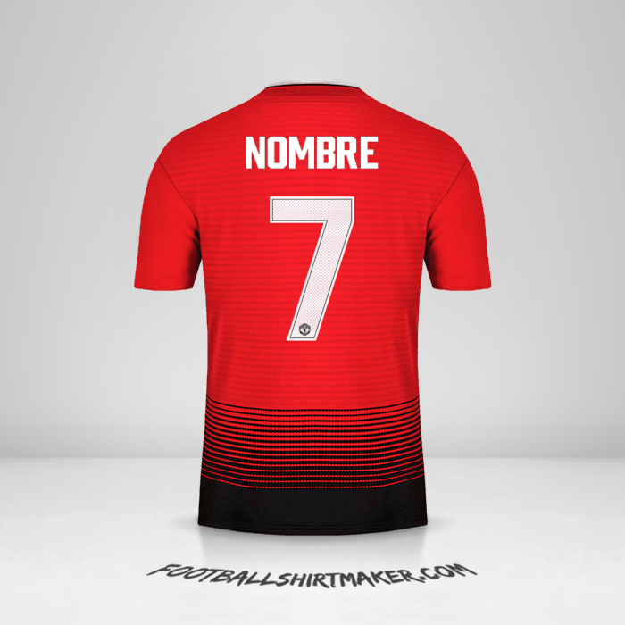 Jersey Manchester United Cup 2018/19 -  nombre - 7