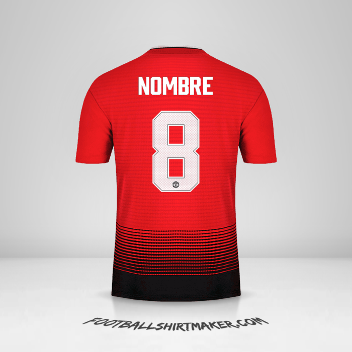 Jersey Manchester United Cup 2018/19 -  nombre - 8