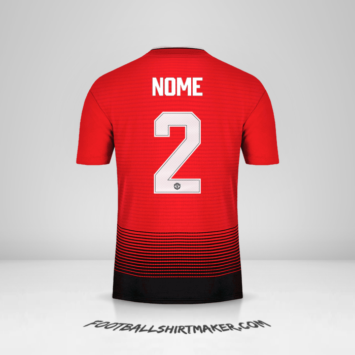 Camisola Manchester United Cup 2018/19 -  nome - 2