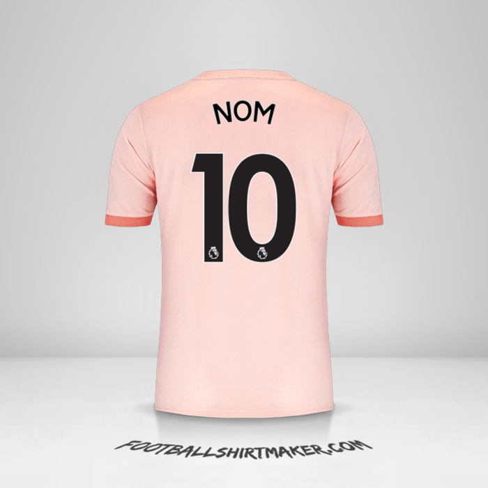 Maillot Manchester United 2018/19 Extérieur -  nom - 10
