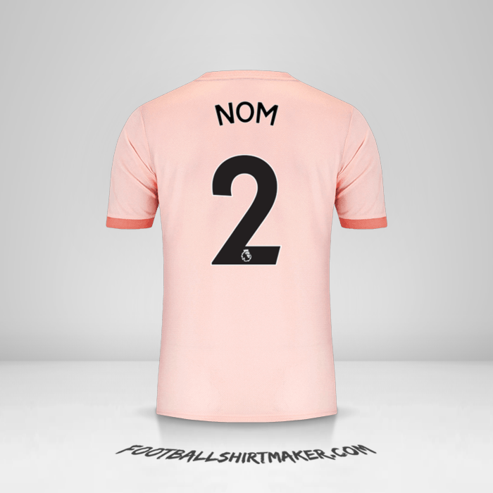 Maillot Manchester United 2018/19 Extérieur -  nom - 2