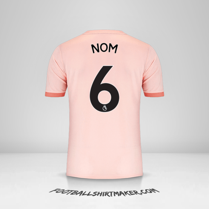 Maillot Manchester United 2018/19 Extérieur -  nom - 6