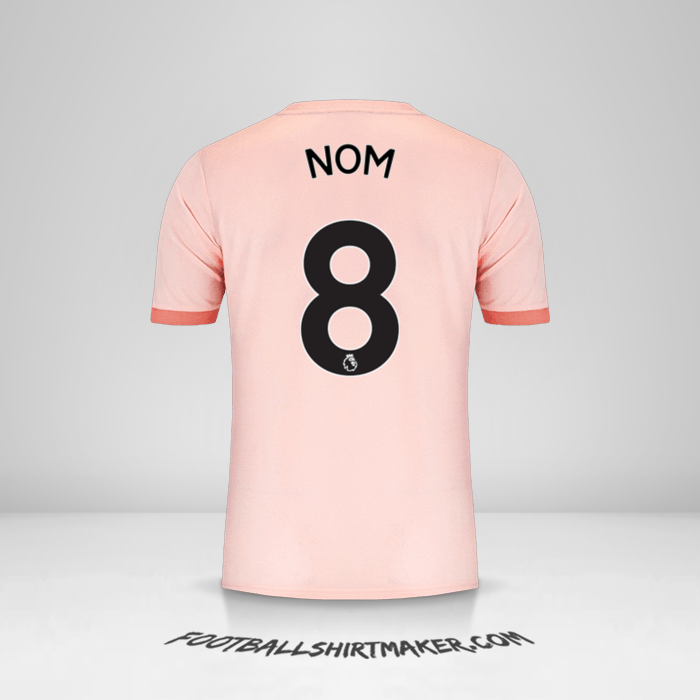 Maillot Manchester United 2018/19 Extérieur -  nom - 8