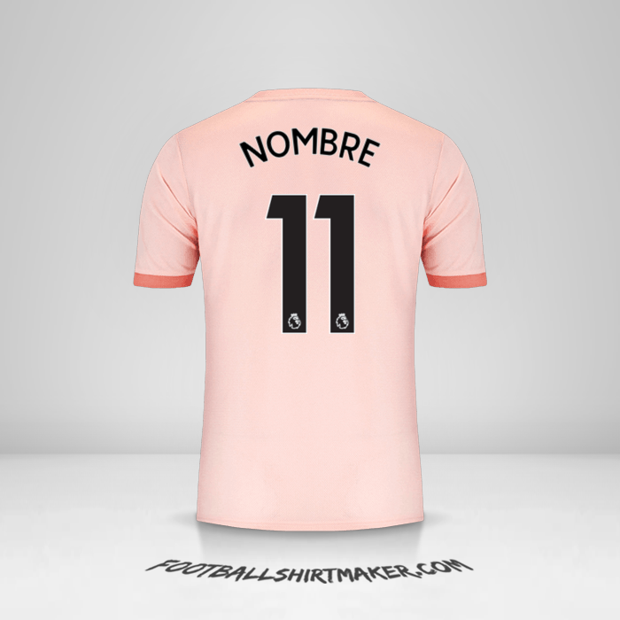 Jersey Manchester United 2018/19 Visita -  nombre - 11