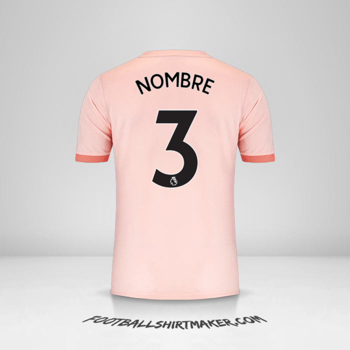 Jersey Manchester United 2018/19 Visita -  nombre - 3