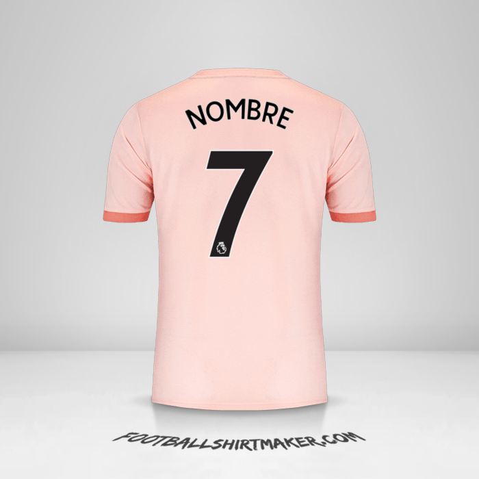 Camiseta Manchester United 2018/19 Visita -  nombre - 7