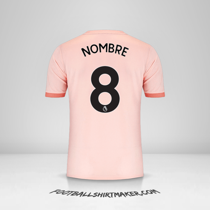 Camiseta Manchester United 2018/19 Visita -  nombre - 8