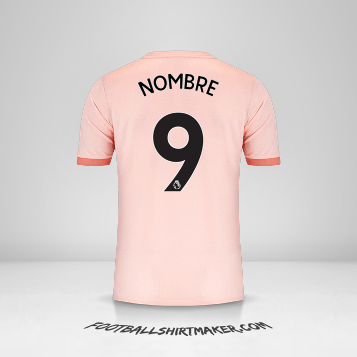 Jersey Manchester United 2018/19 Visita -  nombre - 9
