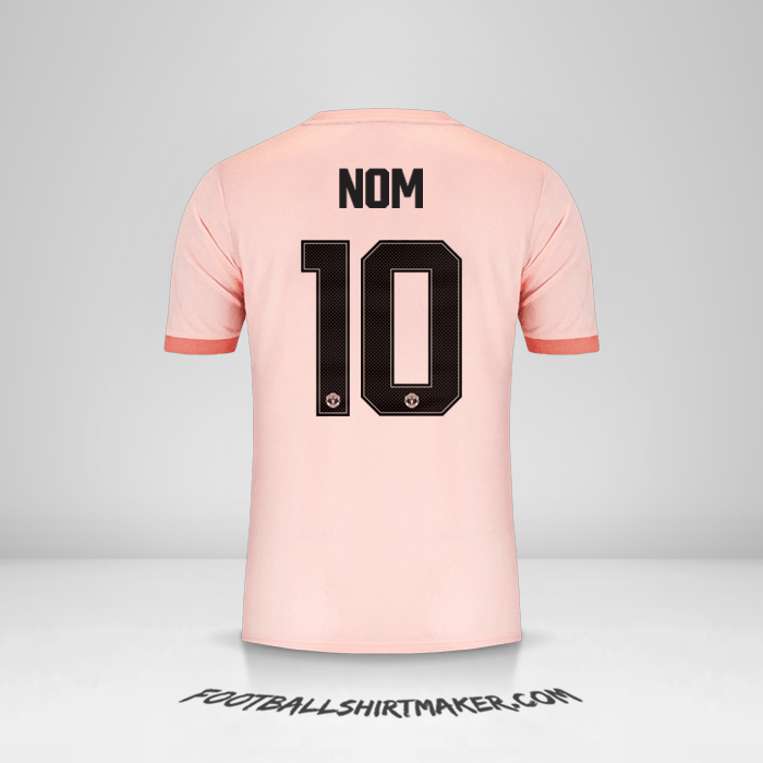 Maillot Manchester United Cup 2018/19 Extérieur -  nom - 10