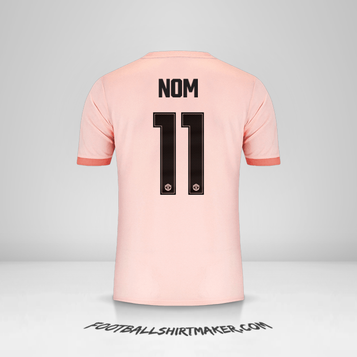 Maillot Manchester United Cup 2018/19 Extérieur -  nom - 11