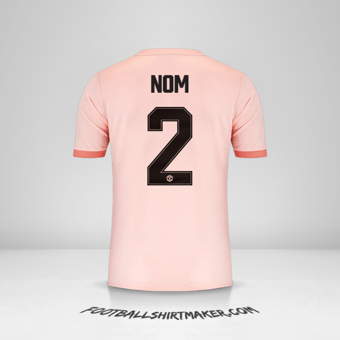 Maillot Manchester United Cup 2018/19 Extérieur -  nom - 2