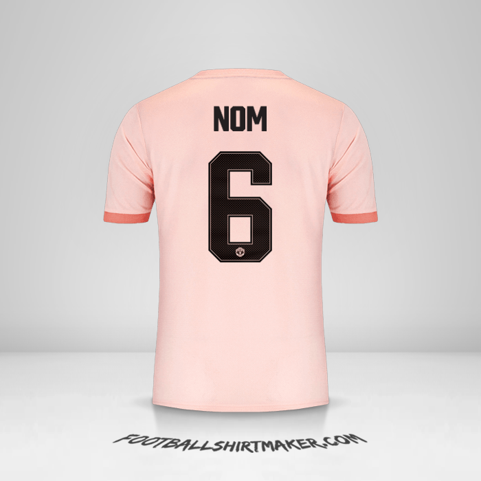 Maillot Manchester United Cup 2018/19 Extérieur -  nom - 6