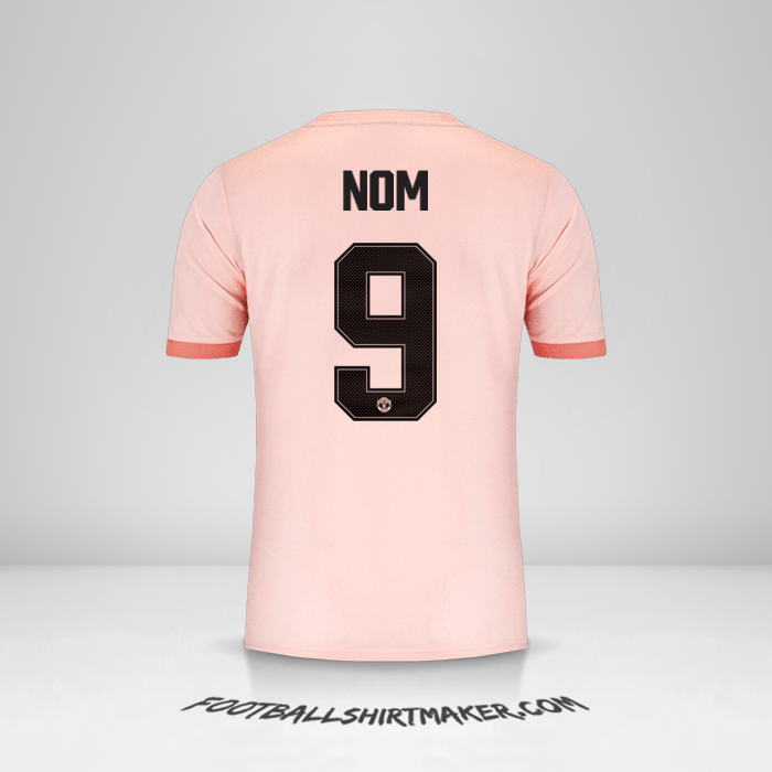 Maillot Manchester United Cup 2018/19 Extérieur -  nom - 9