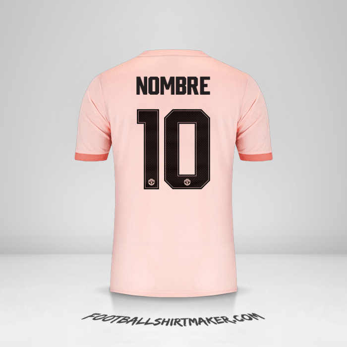 Jersey Manchester United Cup 2018/19 Visita -  nombre - 10