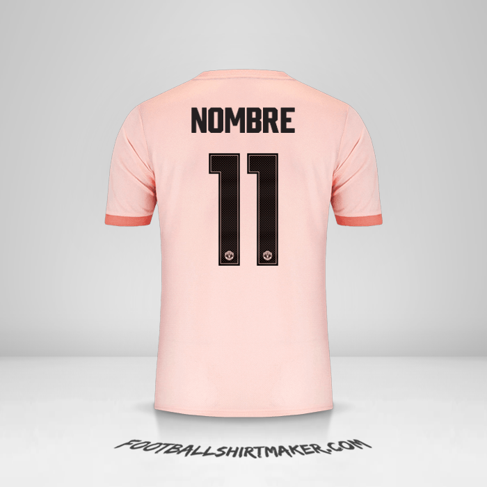 Jersey Manchester United Cup 2018/19 Visita -  nombre - 11