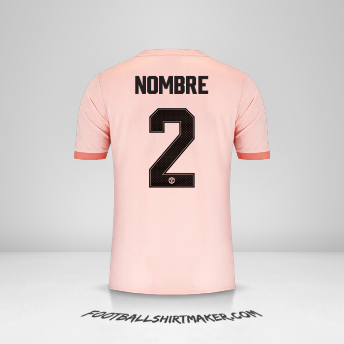 Jersey Manchester United Cup 2018/19 Visita -  nombre - 2