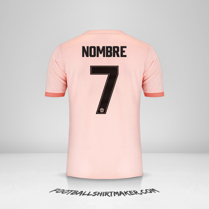Jersey Manchester United Cup 2018/19 Visita -  nombre - 7