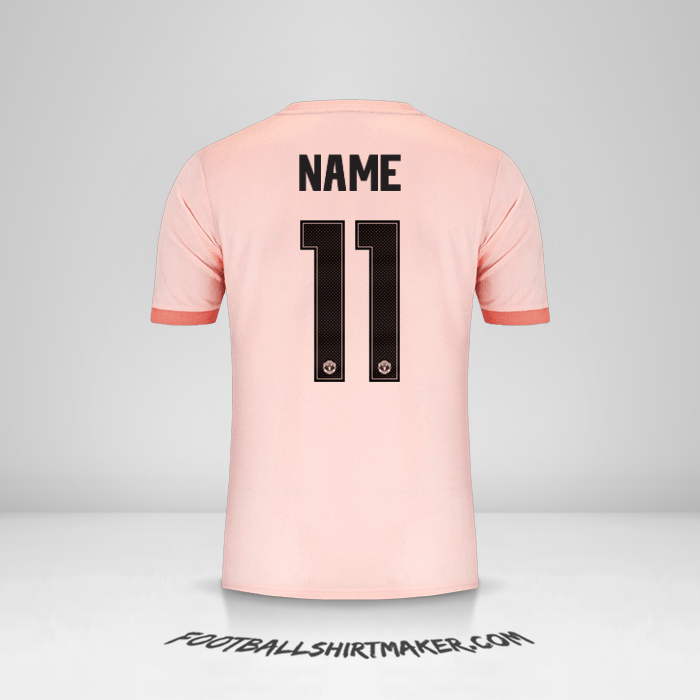 Trikot Manchester United Cup 2018/19 Auswärts -  name - 11