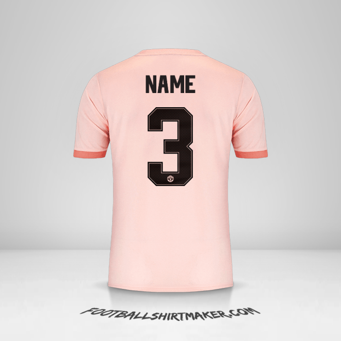 Trikot Manchester United Cup 2018/19 Auswärts -  name - 3