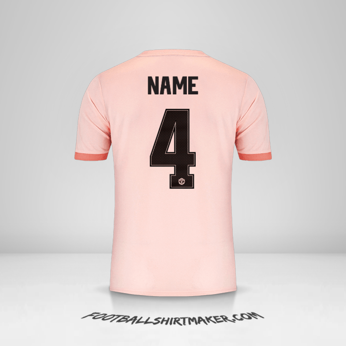 Trikot Manchester United Cup 2018/19 Auswärts -  name - 4