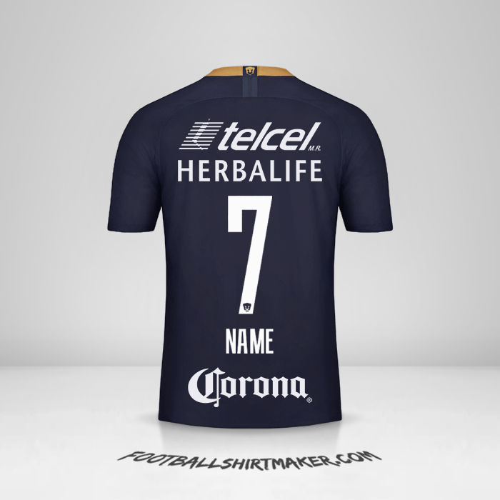 Shirt Pumas UNAM 2018/19 Third -  name - 7