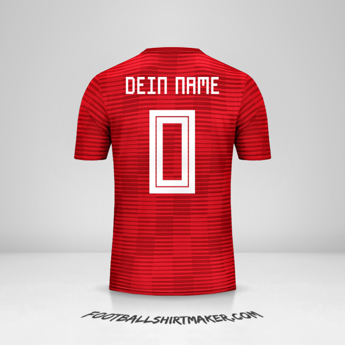 Trikot Iran 2018 II -  dein name - 0