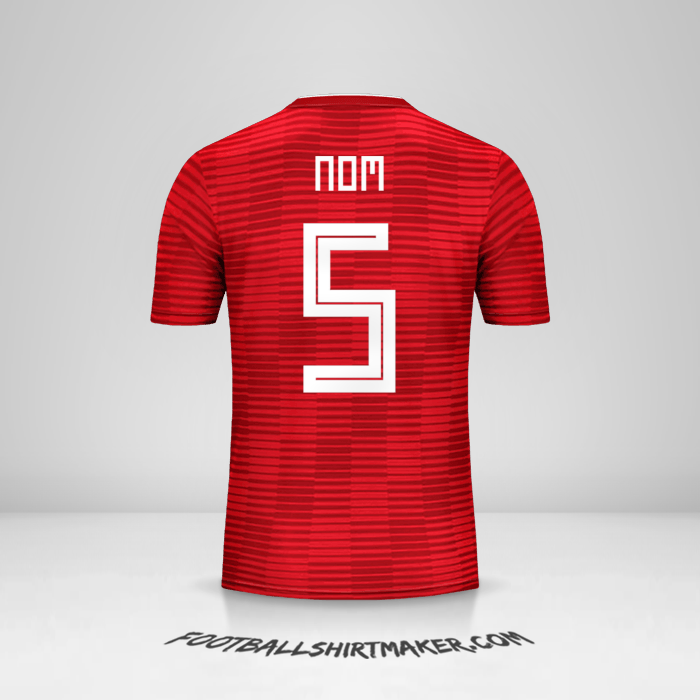 Maillot Iran 2018 Extérieur -  nom - 5