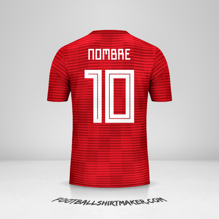 Camiseta Iran 2018 Visita -  nombre - 10