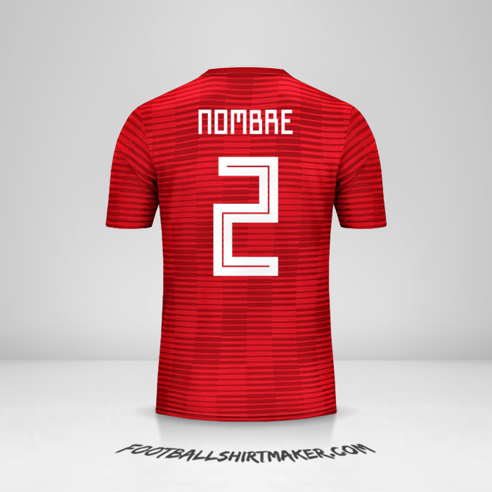 Jersey Iran 2018 Visita -  nombre - 2