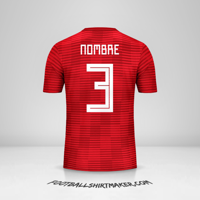 Jersey Iran 2018 Visita -  nombre - 3