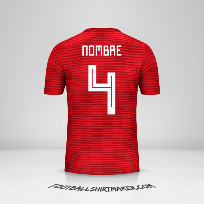 Jersey Iran 2018 Visita -  nombre - 4