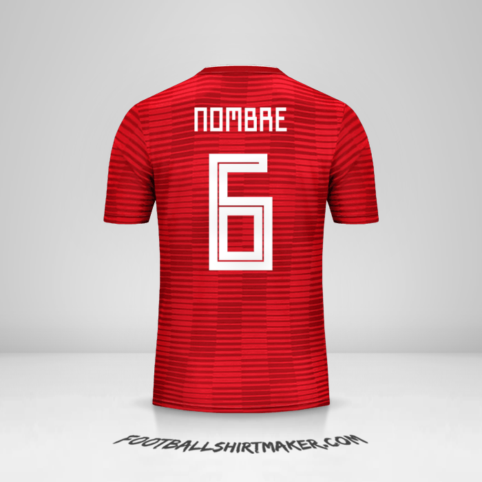 Jersey Iran 2018 Visita -  nombre - 6