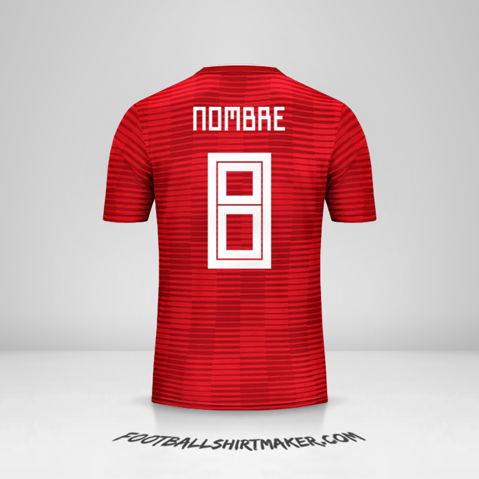Jersey Iran 2018 Visita -  nombre - 8