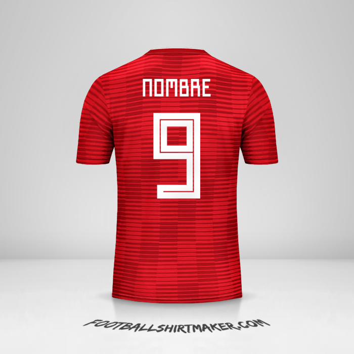 Jersey Iran 2018 Visita -  nombre - 9