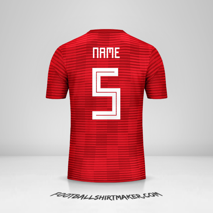 Trikot Iran 2018 Auswärts -  name - 5