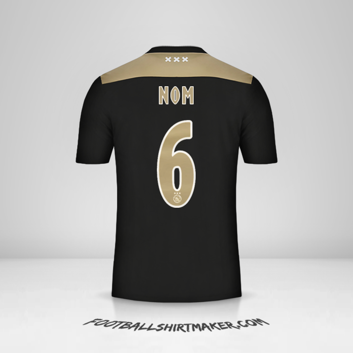 Maillot AFC Ajax 2018/19 Extérieur -  nom - 6